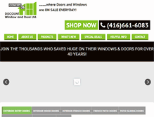 Tablet Screenshot of discountdoor.com